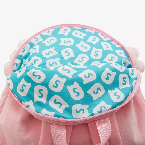 NWT Archie the Winking Pink Axolotl Plush Squishmallow Backpack - Picture 5 of 6
